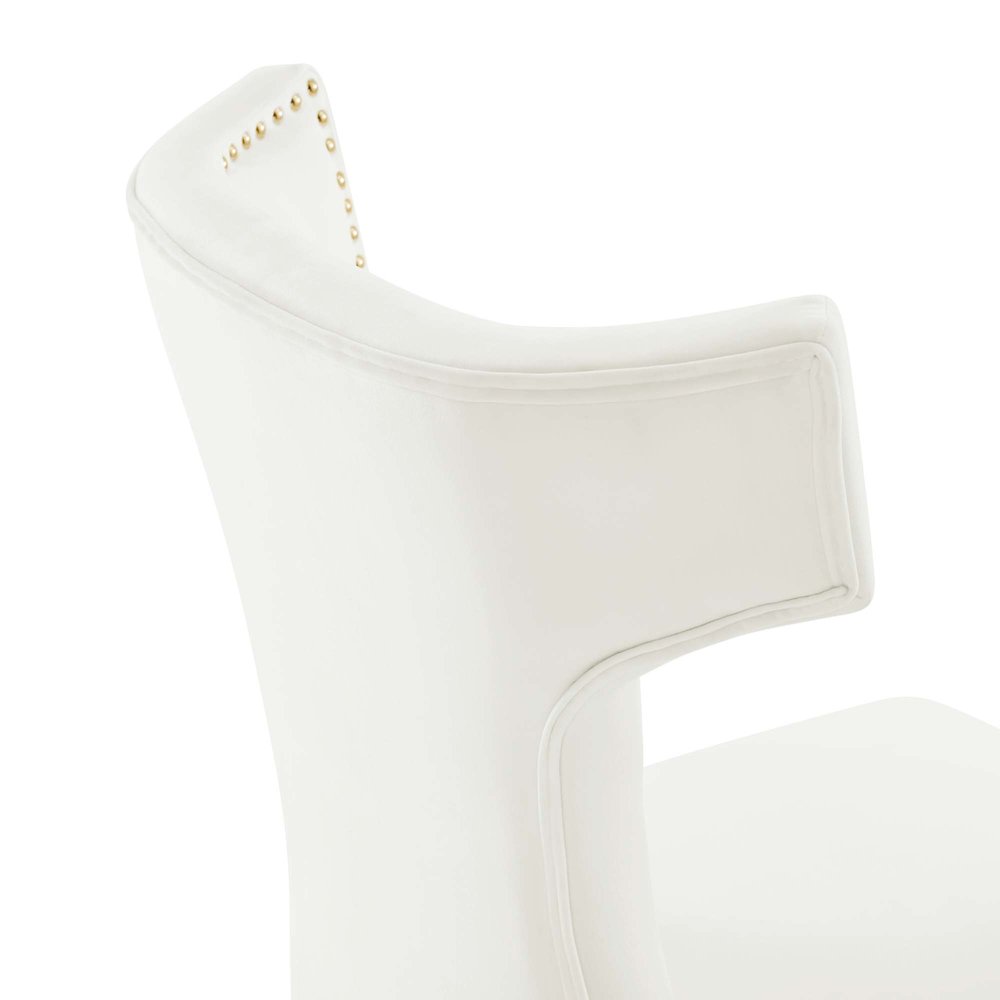 Curve Performance Velvet Dining Chairs Set of 2