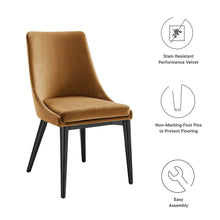 Viscount Performance Velvet Dining Chair