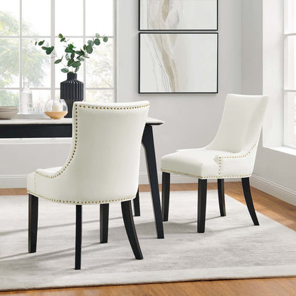 Marquis Performance Velvet Dining Chairs Set of 2