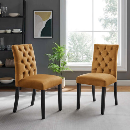 Duchess Performance Velvet Dining Chairs Set of 2