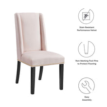 Baron Performance Velvet Dining Chairs Set of 2