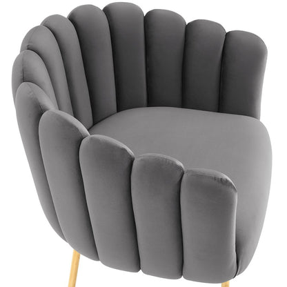 Sanna Channel Tufted Performance Velvet Armchair
