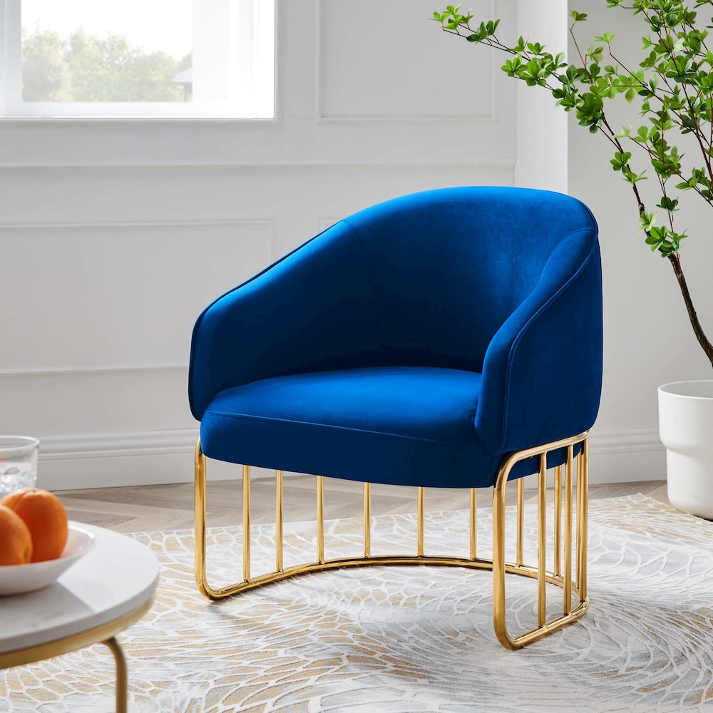 Legacy Performance Velvet Armchair