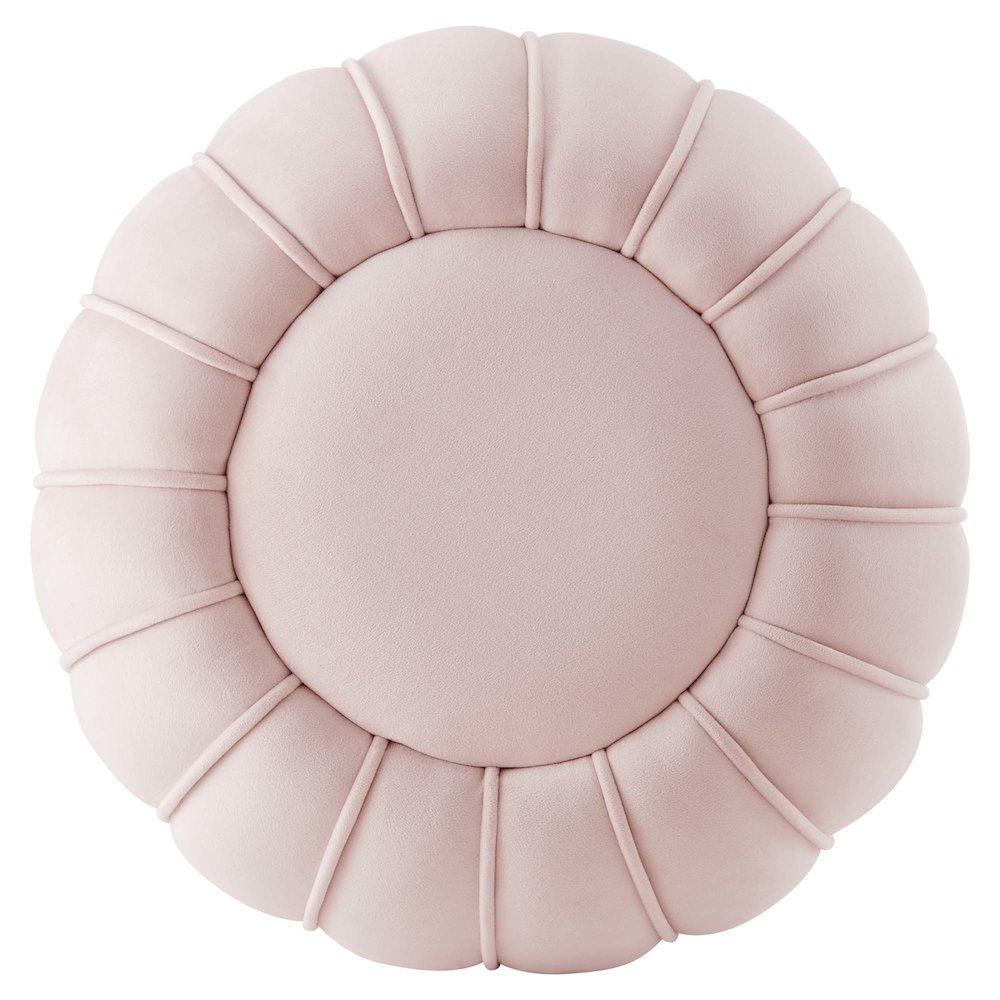 Celebrate Channel Tufted Performance Velvet Ottoman