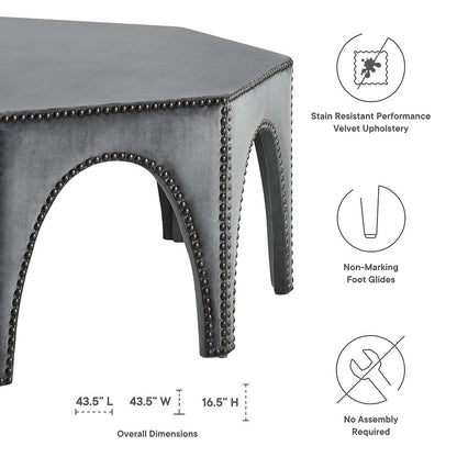 Victory Performance Velvet Ottoman