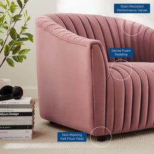 Announce Performance Velvet Channel Tufted Armchair