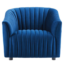 Announce Performance Velvet Channel Tufted Armchair