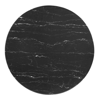 Zinque 28" Artificial Marble Dining Table