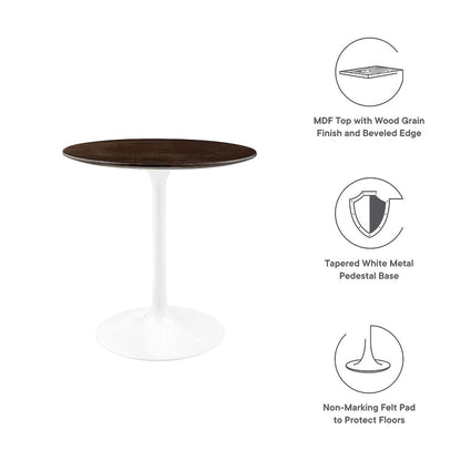 Lippa 28" Round Wood Dining Table