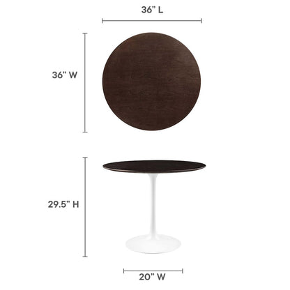 Lippa 36" Round Wood Dining Table