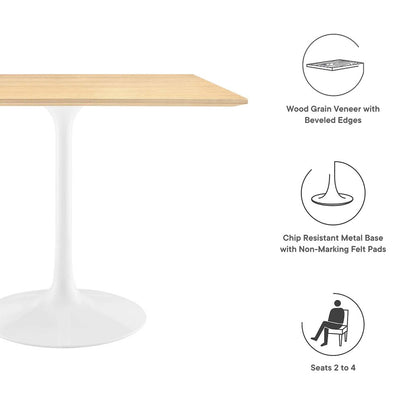 Lippa 36" Square Wood Dining Table