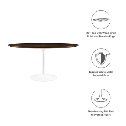 Lippa 60" Round Wood Dining Table