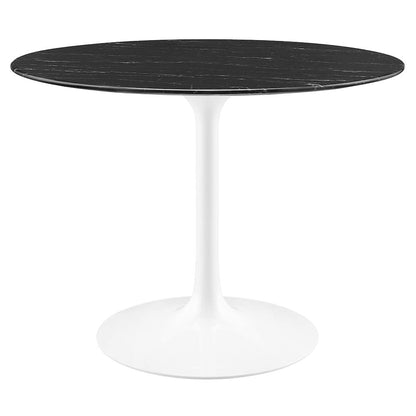Lippa 40" Round Faux Marble Dining Table