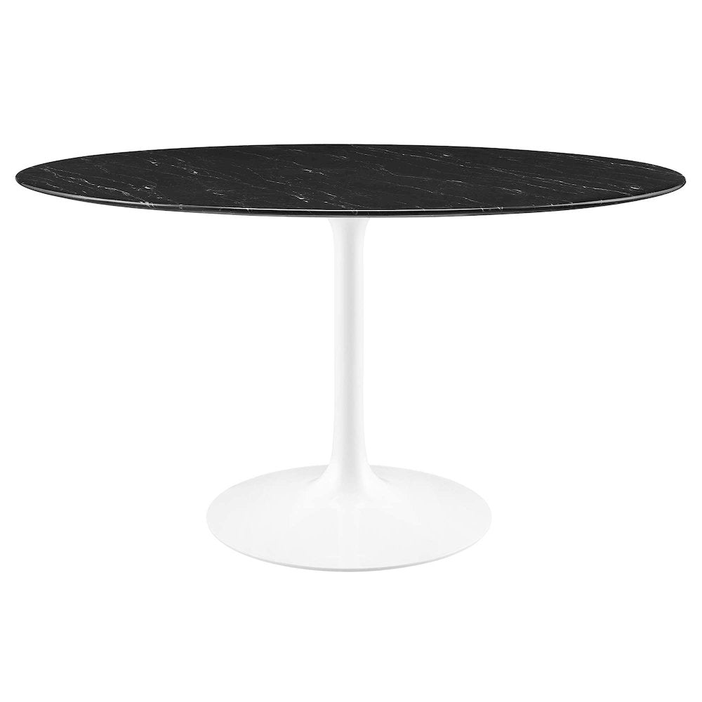 Lippa 54" Round Faux Marble Dining Table
