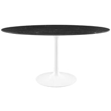 Lippa 60" Oval Faux Marble Dining Table