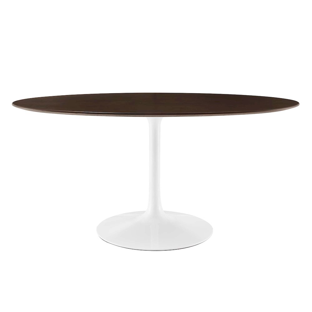 Lippa 60" Oval Cherry Walnut Wood Dining Table