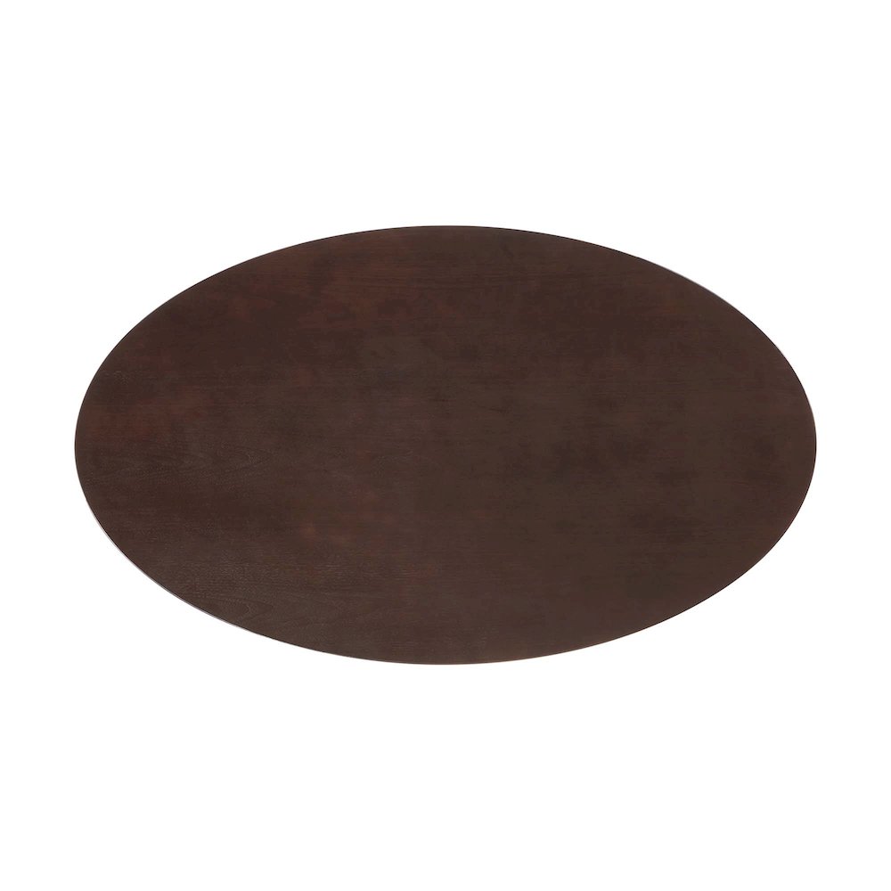 Lippa 60" Oval Cherry Walnut Wood Dining Table