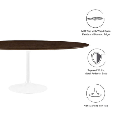 Lippa 78" Oval Wood Dining Table