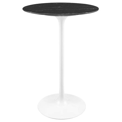 Lippa 28" Round Faux Marble Bar Table