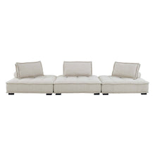 Saunter 3-Piece Tufted Fabric Fabric Sofa