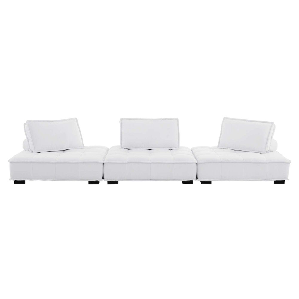 Saunter 3-Piece Tufted Fabric Fabric Sofa