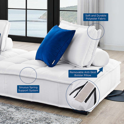 Saunter 3-Piece Tufted Fabric Fabric Sofa