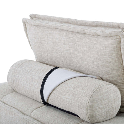 Saunter 5-Piece Tufted Fabric Fabric Sectional Sofa
