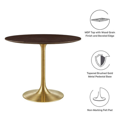Lippa 36" Round Wood Dining Table