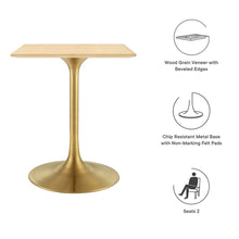 Lippa 24" Square Wood Dining Table