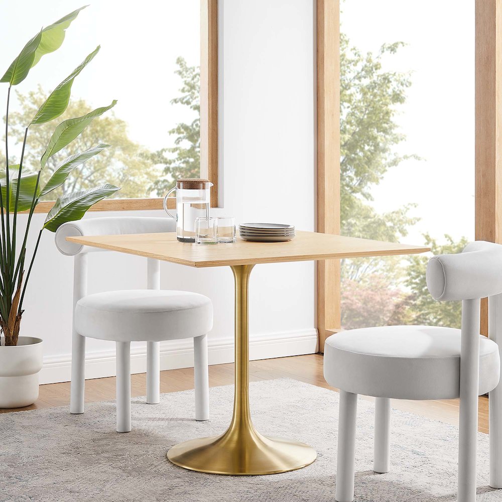 Lippa 36" Square Wood Dining Table