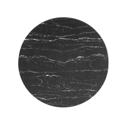 Lippa 36" Round Faux Marble Dining Table