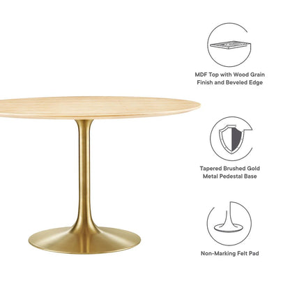 Lippa 48" Round Wood Dining Table