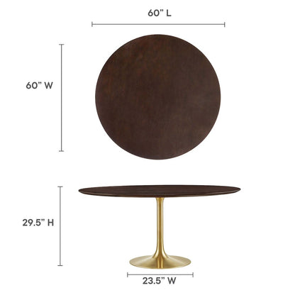 Lippa 60" Round Wood Dining Table