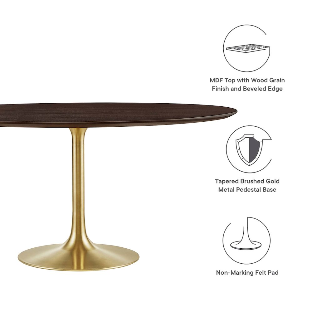 Lippa 60" Round Wood Dining Table