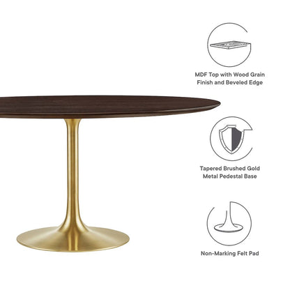 Lippa 60" Round Wood Dining Table