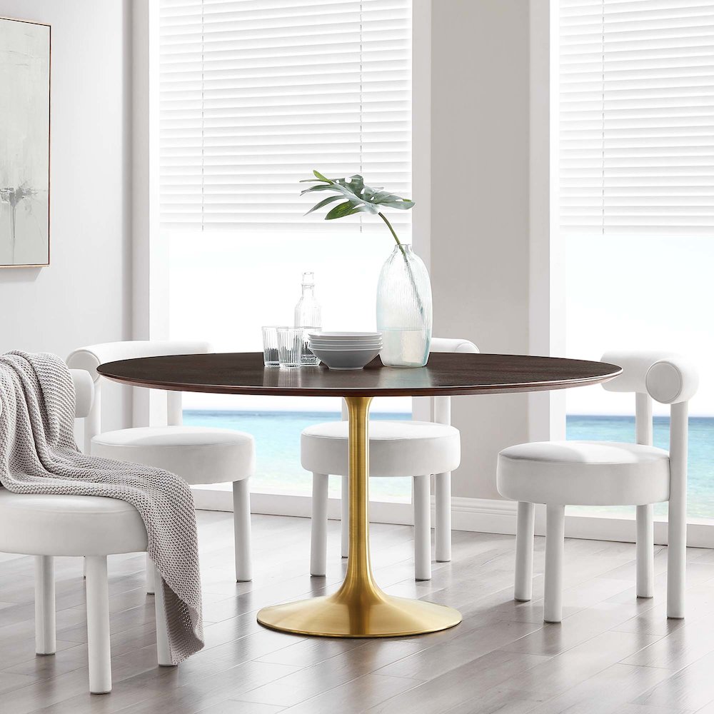 Lippa 60" Round Wood Dining Table