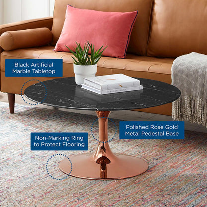 Lippa 36" Faux Marble Coffee Table