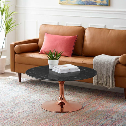Lippa 36" Faux Marble Coffee Table