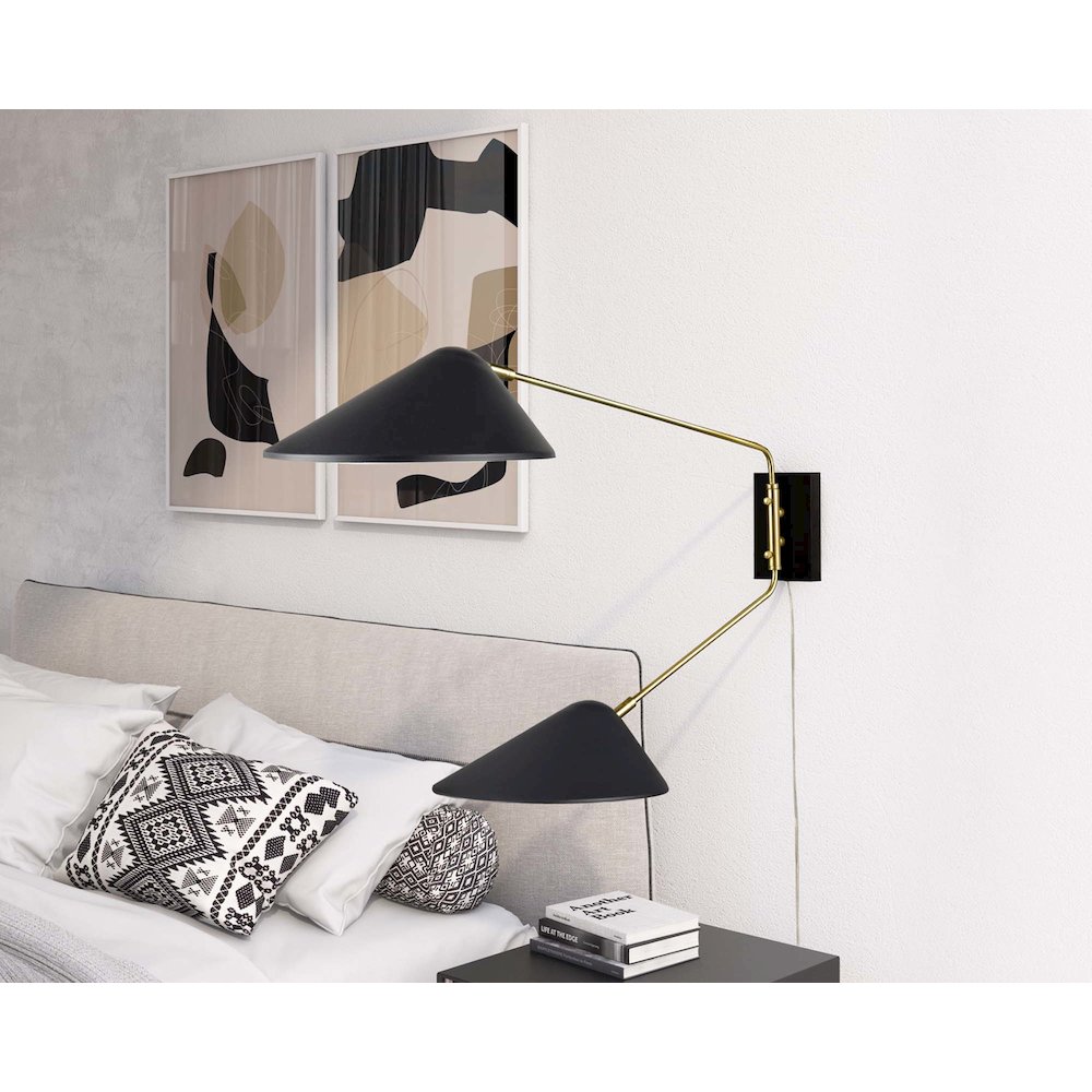 Journey 2-Light Swing Arm Wall Sconce