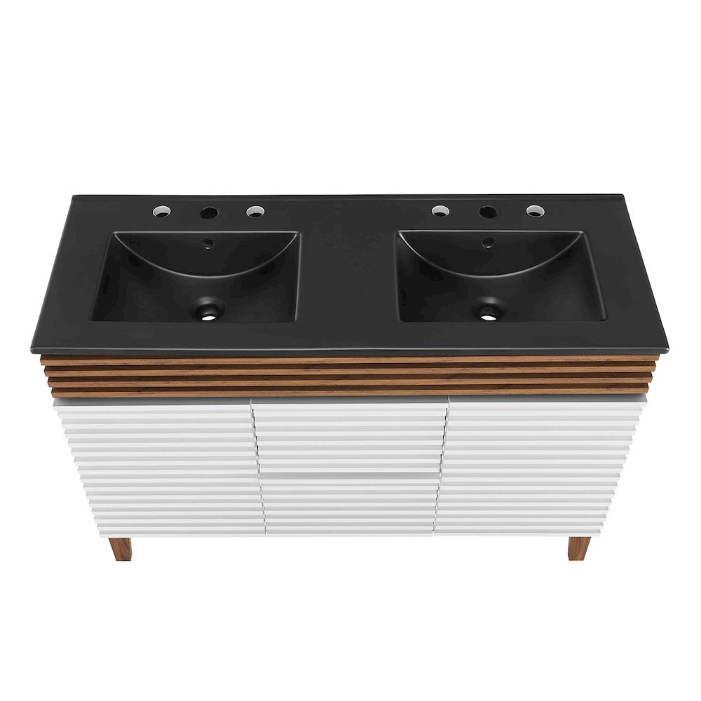 Render 48" Double Sink Bathroom Vanity