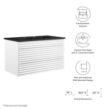 Render 36" Wall-Mount Bathroom Vanity