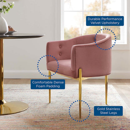Savour Tufted Performance Velvet Accent Chairs Set of 2