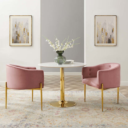 Savour Tufted Performance Velvet Accent Chairs Set of 2