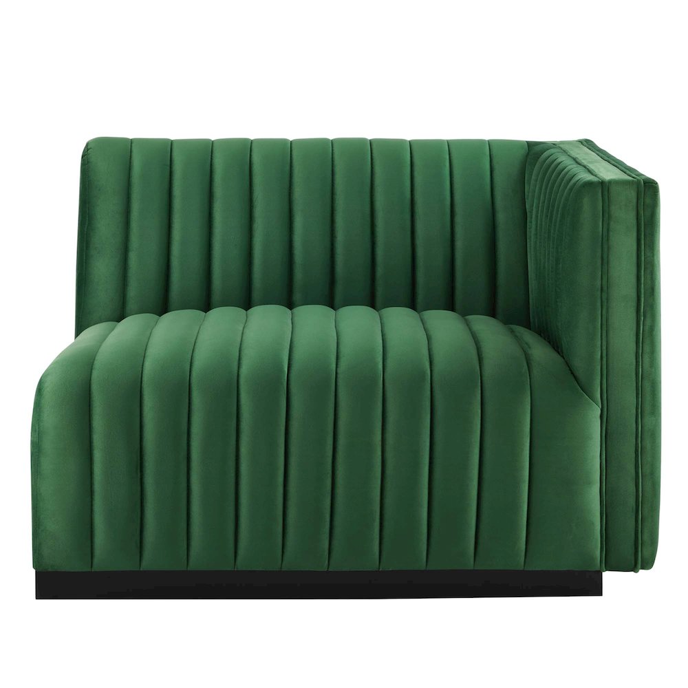 Conjure Channel Tufted Performance Velvet Right-Arm Chair