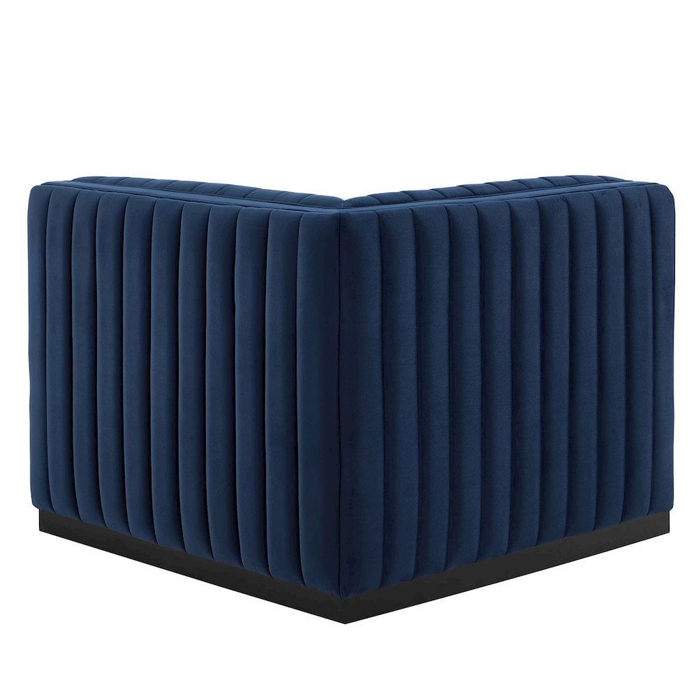 Conjure Channel Tufted Performance Velvet Left Corner Chair