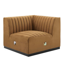Conjure Channel Tufted Performance Velvet Right Corner Chair