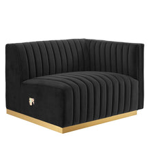 Conjure Channel Tufted Performance Velvet Right-Arm Chair