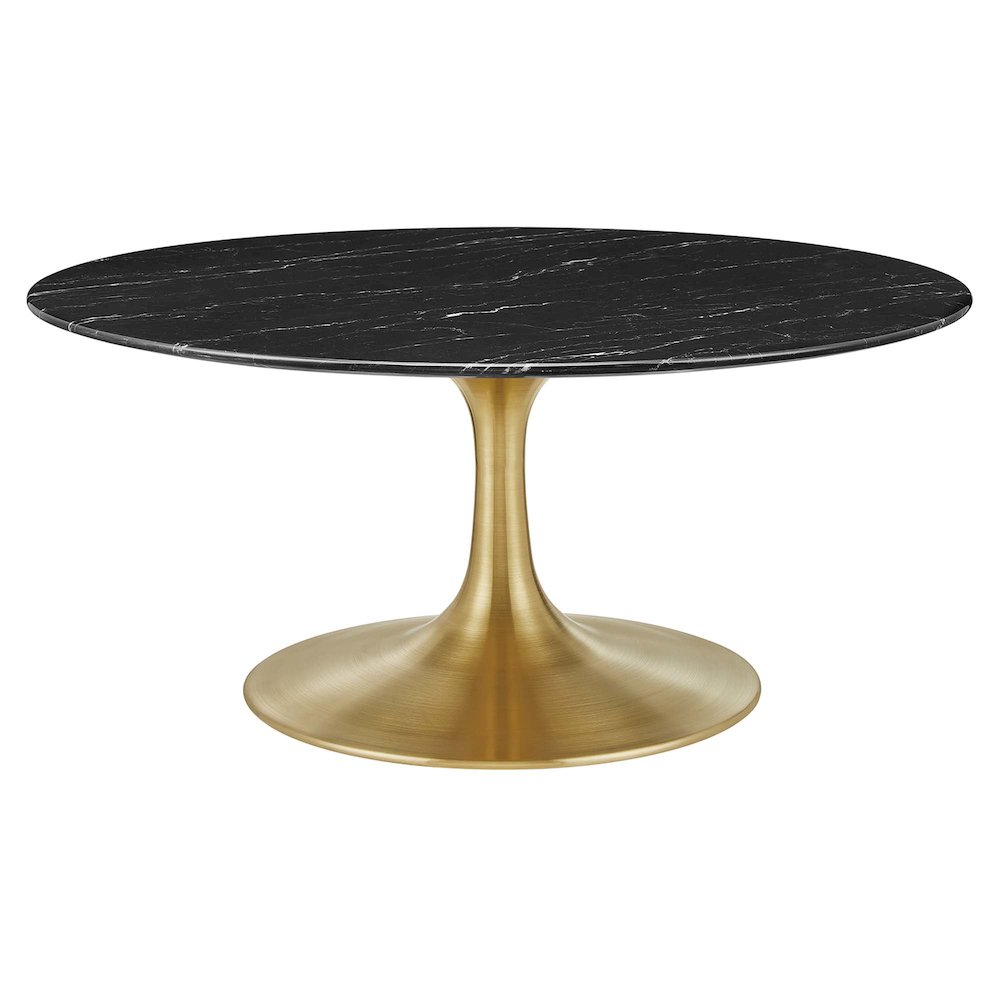 Lippa 36" Round Faux Marble Coffee Table