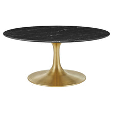 Lippa 36" Round Faux Marble Coffee Table