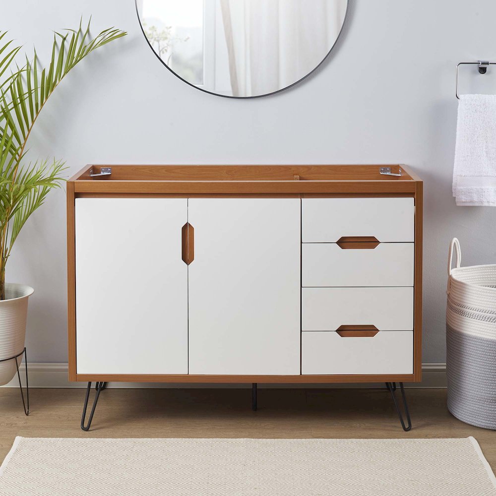 Energize 48" Single Sink Compatible (Not Included) Bathroom Vanity Cabinet